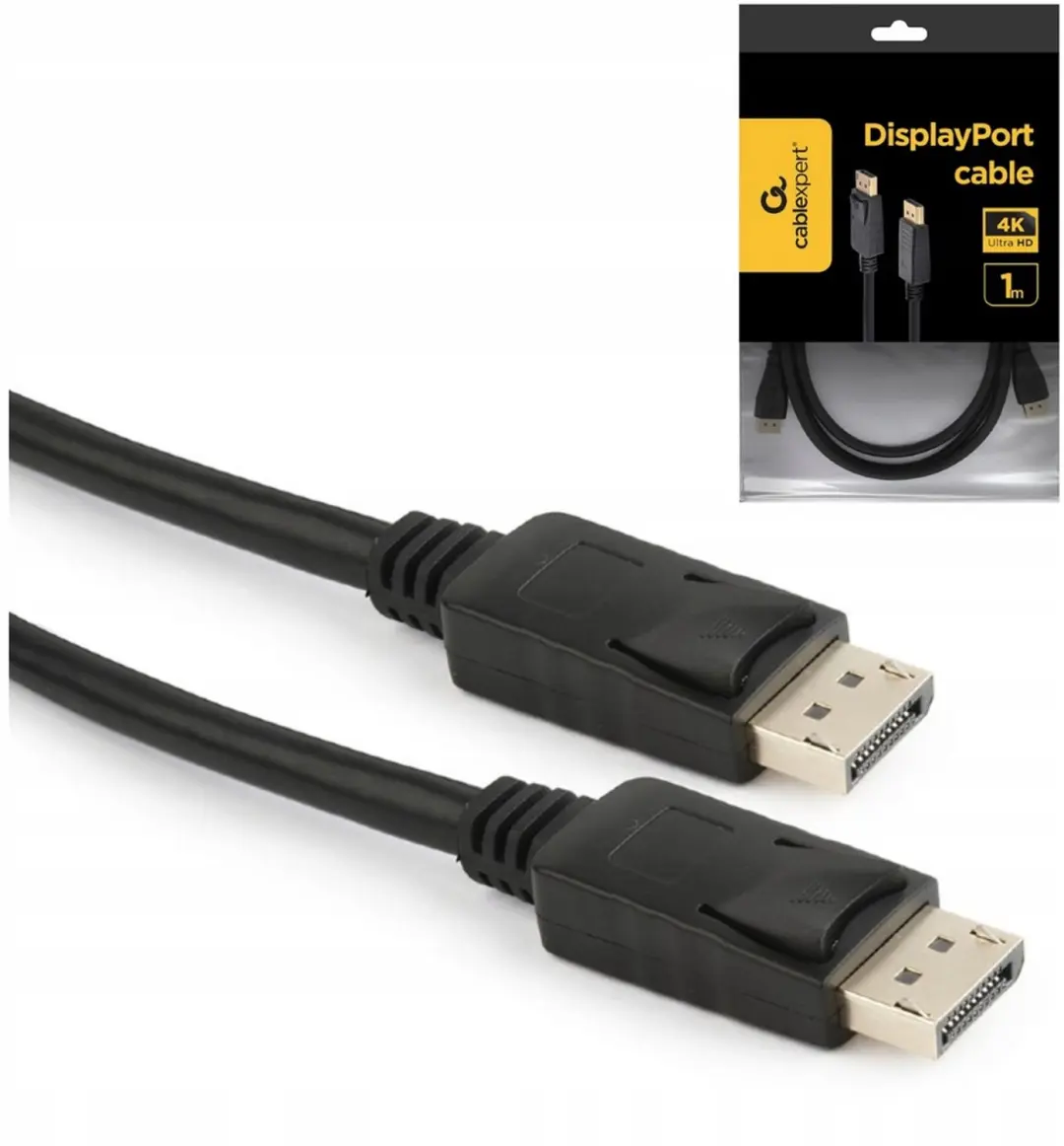 Gembird DisplayPort Kabel 1m - Zwart - afbeelding 5 van 6