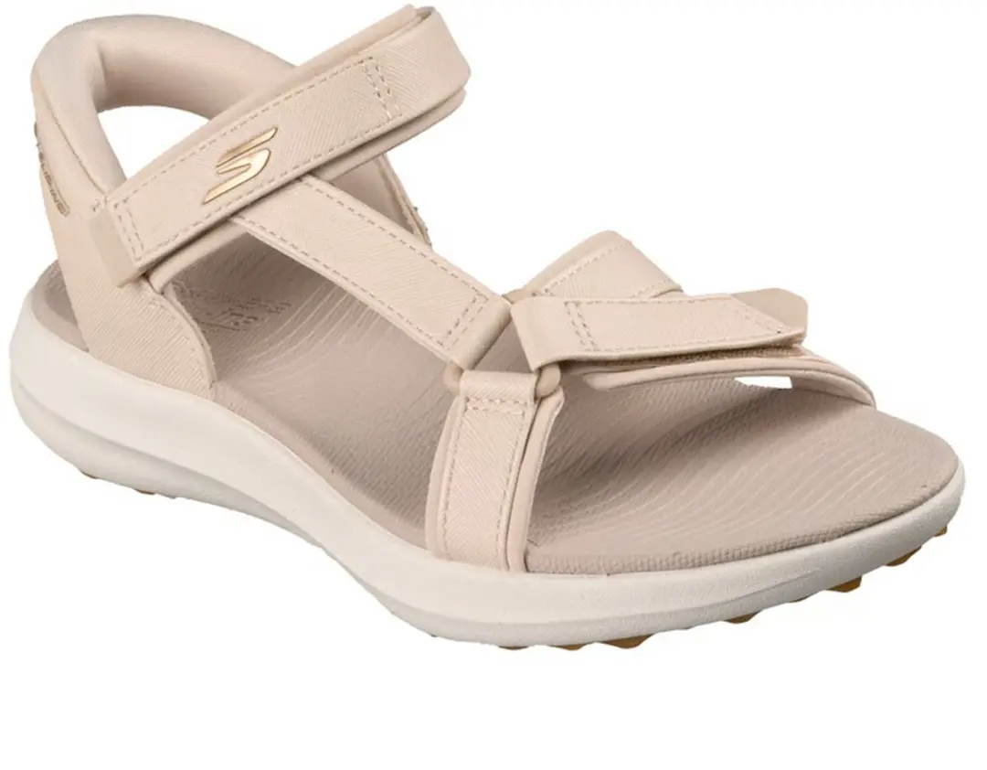 SKECHERS SLIP-INS GOLF SANDAL 123160-NAT, 123160-NAT, Female, Multicolor