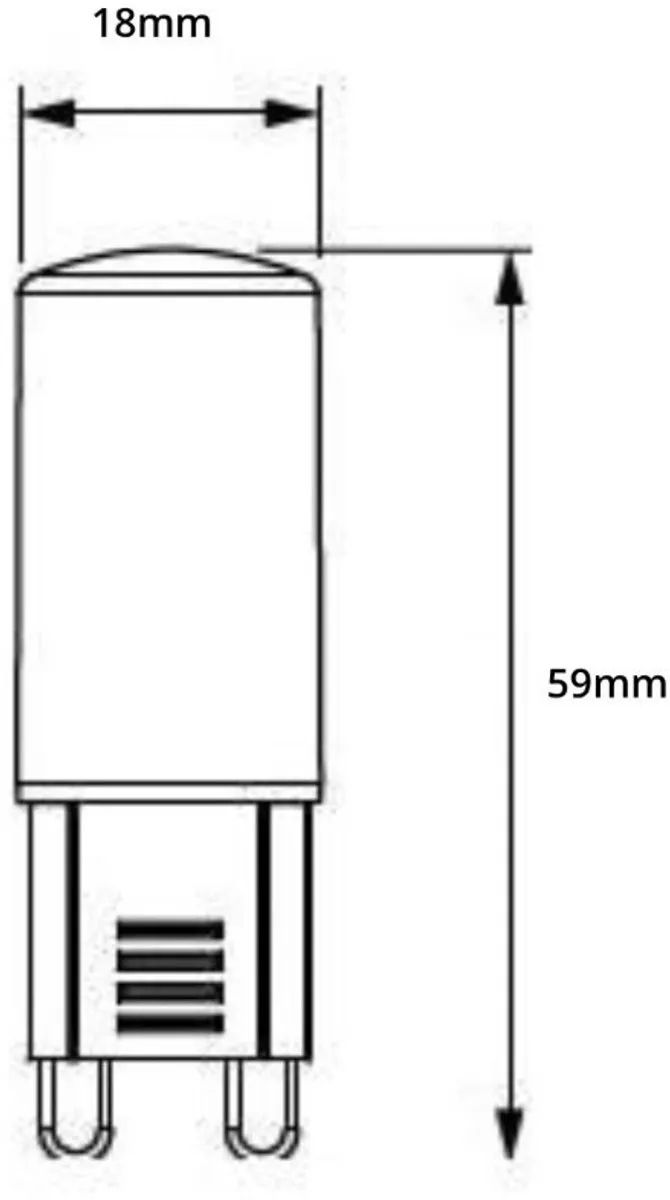 Philips CorePro LED Capsule G9 4W - Mat - 480lm - afbeelding 6 van 6