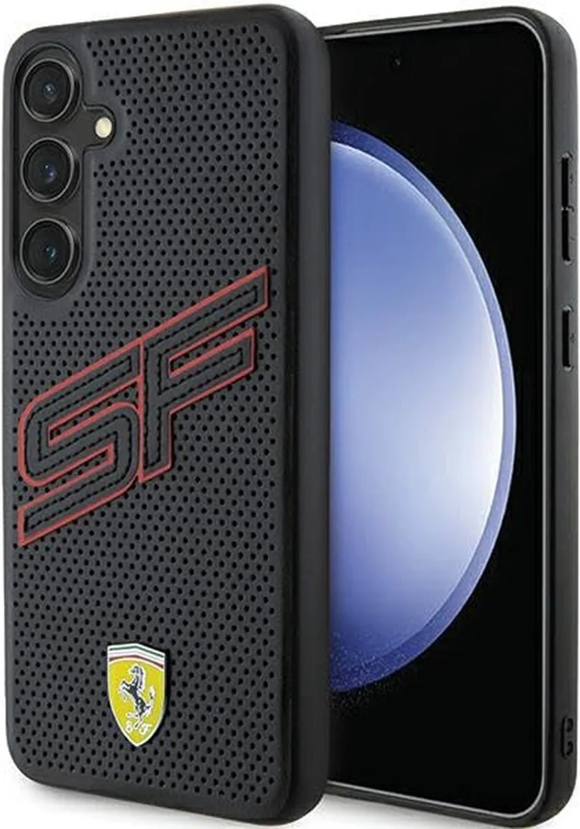 Ferrari Backcase Hoesje Samsung Galaxy S24 - Zwart - 3666339242565
