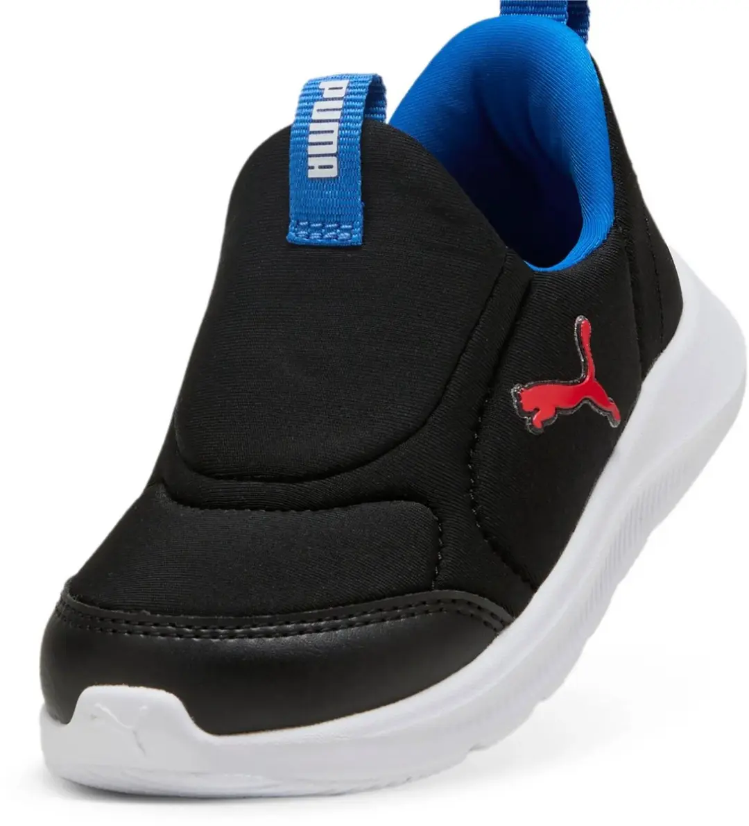 PUMA Fun Racer 2 Sliptech Sneakers Junior 20 - Zwart/Rood/Blauw - afbeelding 4 van 6