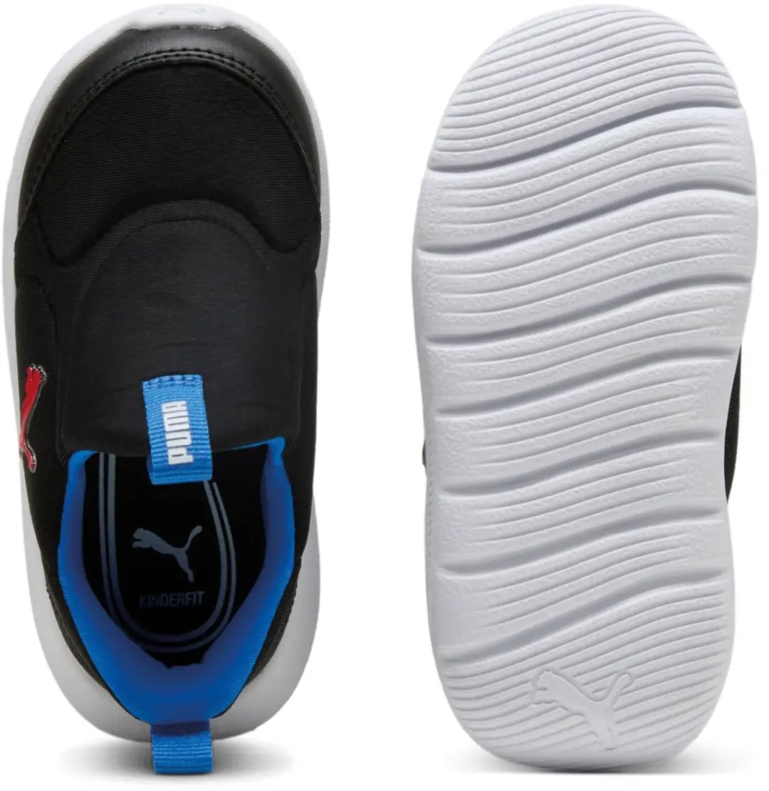 PUMA Fun Racer 2 Sliptech Sneakers Junior 20 - Zwart/Rood/Blauw - afbeelding 3 van 6