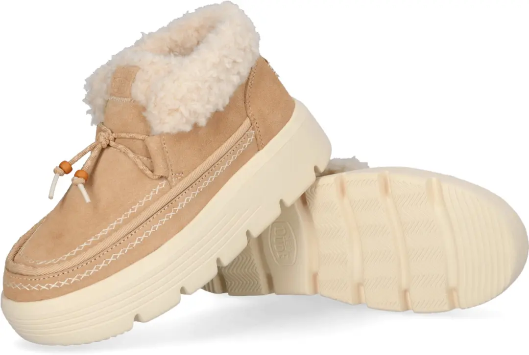 HEYDUDE Austin Edge Lounge Dames Laarzen Beige - afbeelding 4 van 6