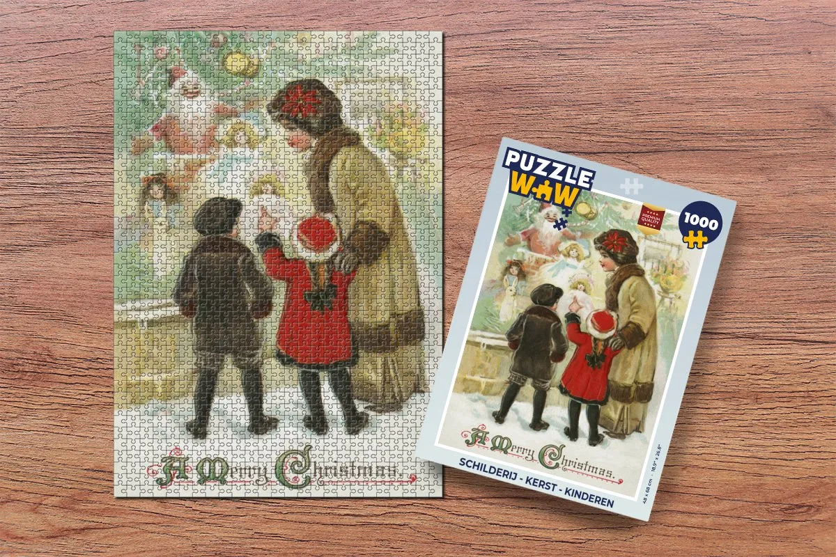 PuzzleWow Kerst Puzzel 1000 Stuks - Multicolor