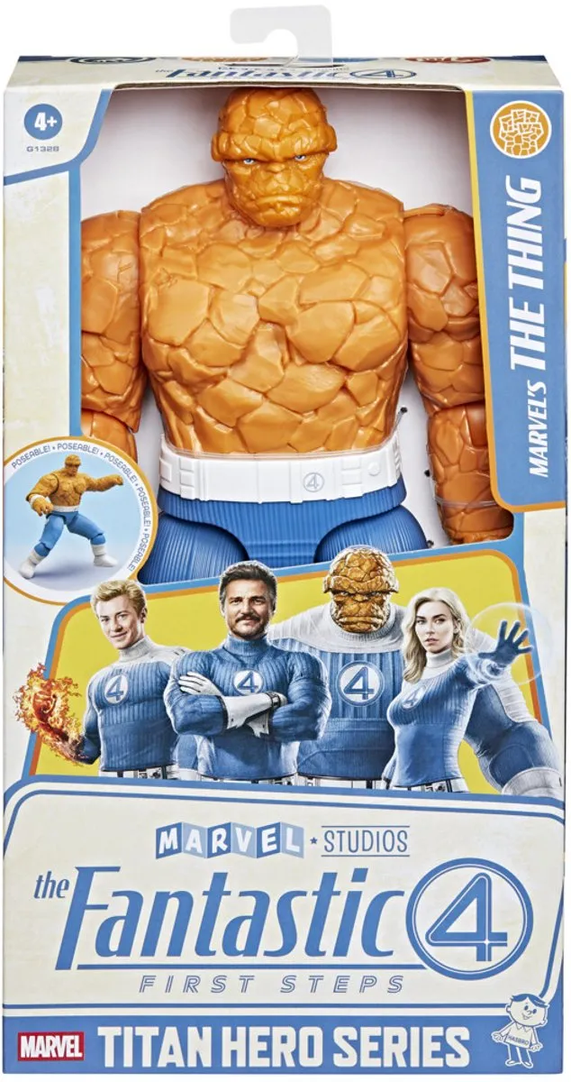 Marvel Titan Hero Series The Thing Actiefiguur 30cm - F6709 - Blauw/Oranje