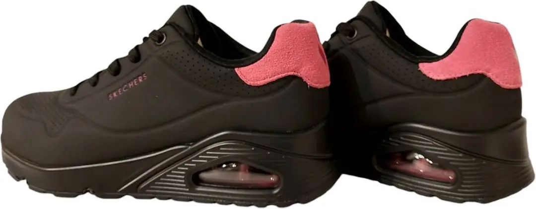 Skechers Uno Pop Sneaker - Zwart Roze - afbeelding 6 van 6