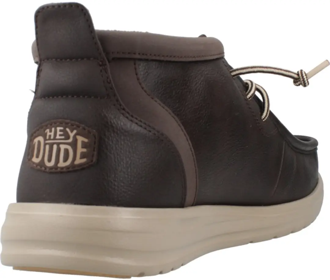 HEYDUDE Wally Mid GripR Classic Heren Instappers - Bruin - afbeelding 2 van 6