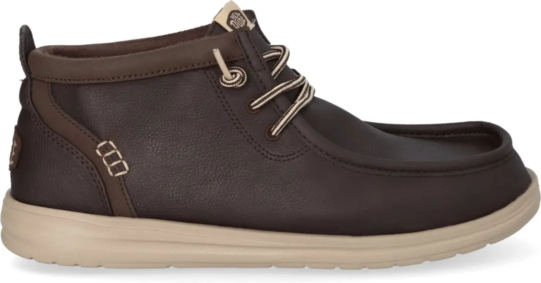 HEYDUDE Wally Mid GripR Classic Heren Instappers - Bruin - afbeelding 3 van 6
