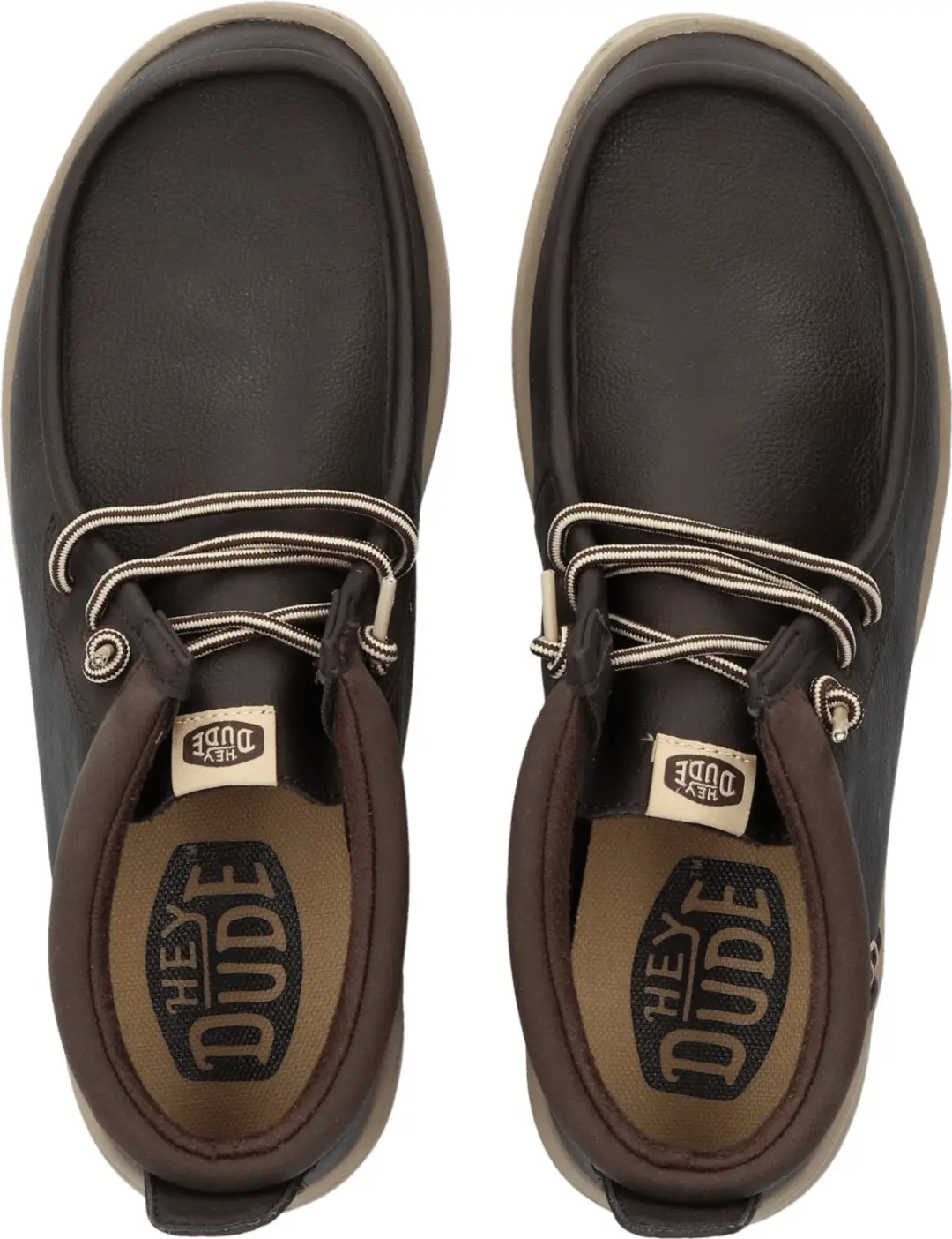 HEYDUDE Wally Mid GripR Classic Heren Instappers - Bruin - afbeelding 4 van 6