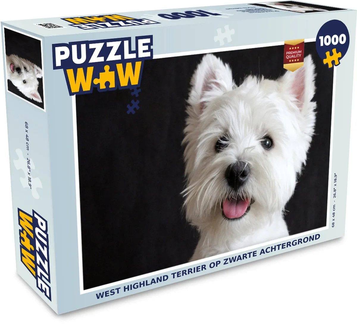 PuzzleWow West Highland Terrier Legpuzzel 1000 Stuks