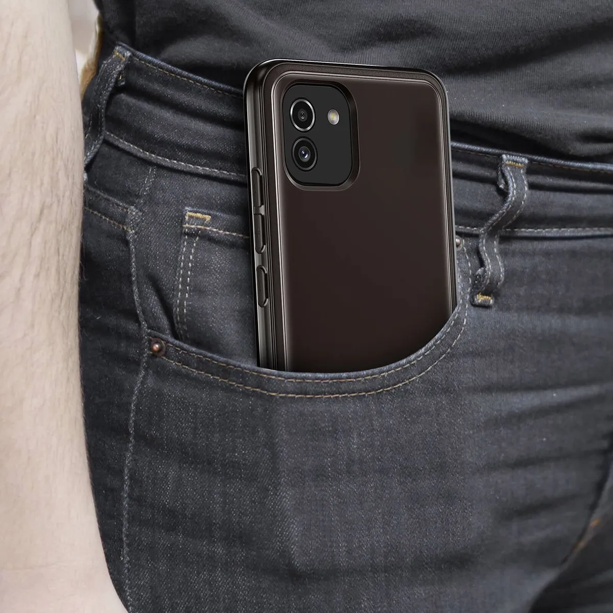 Samsung Soft Clear Hoesje Galaxy A03 - Zwart