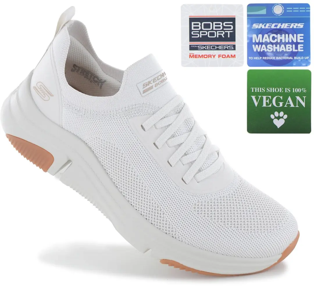 Skechers Slip-ins BOBS Sparrow Flex Dames Sneakers - Wit - Maat 39 - afbeelding 6 van 6