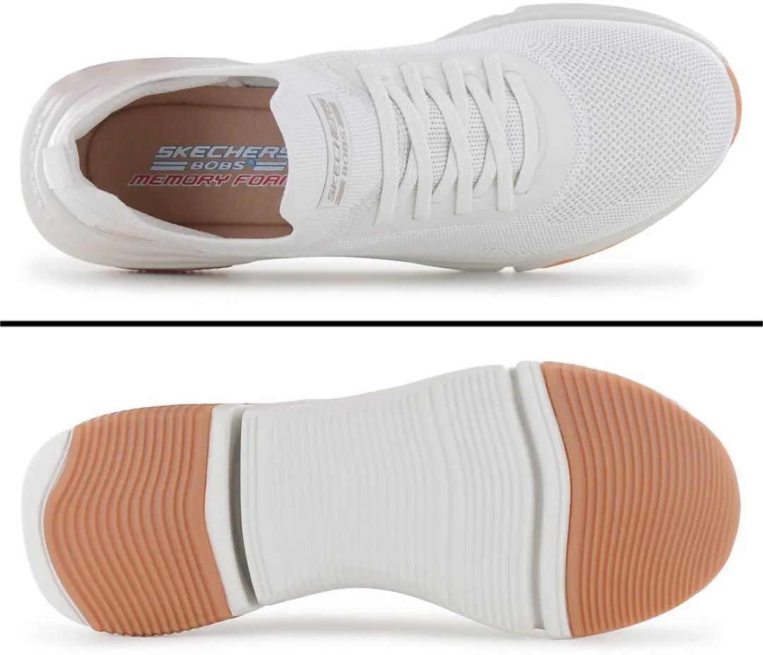Skechers Slip-ins BOBS Sparrow Flex Dames Sneakers - Wit - Maat 39 - afbeelding 5 van 6
