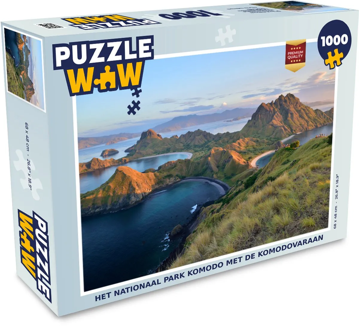 PuzzleWow Komodo Legpuzzel 1000 Stuks - Multicolor