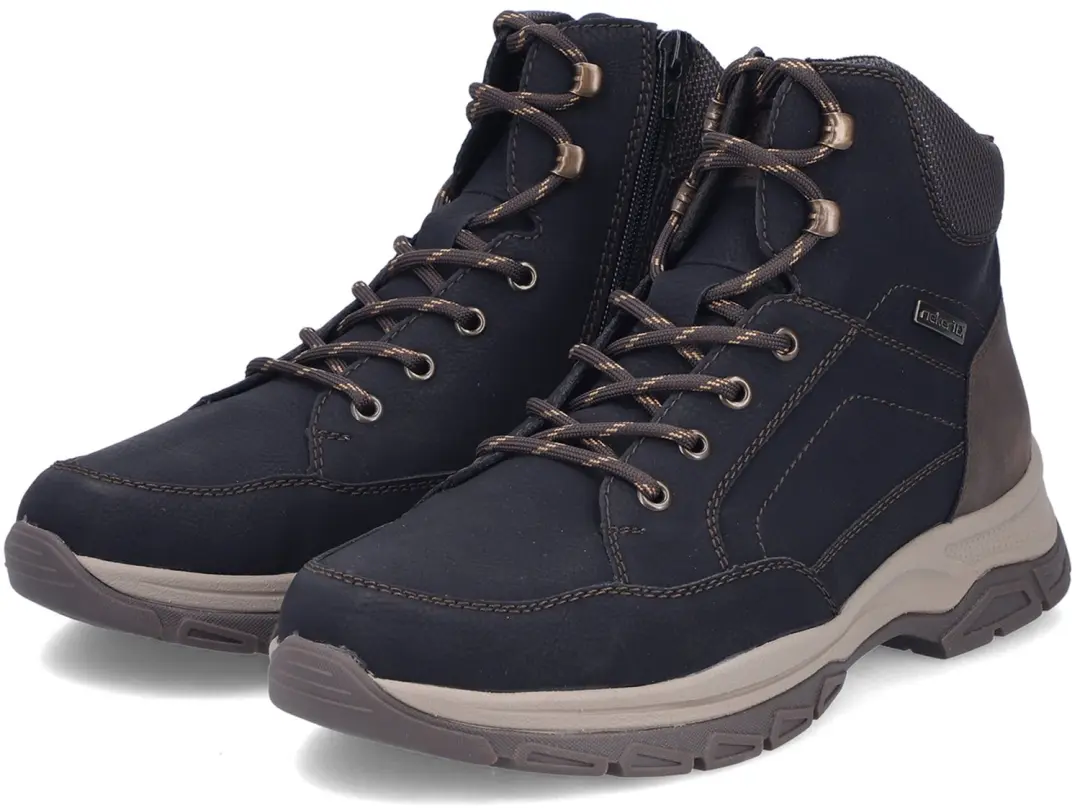 Rieker Heren Veterschoenen RiekerTEX Extra Wijd 30212 Zwart