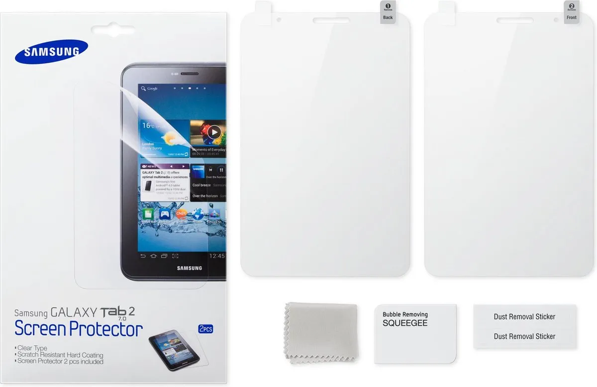 Samsung Screenprotector Galaxy Tab 2 7.0 - Clear Duo Pack