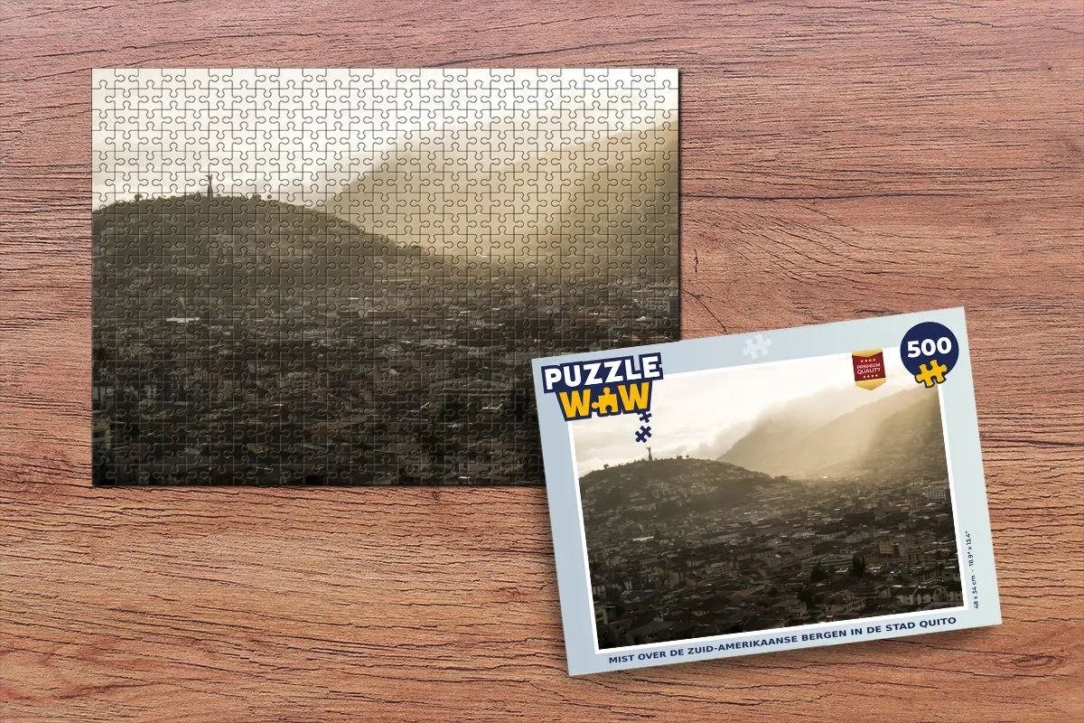 PuzzleWow Quito Legpuzzel 500 Stuks - Multicolor