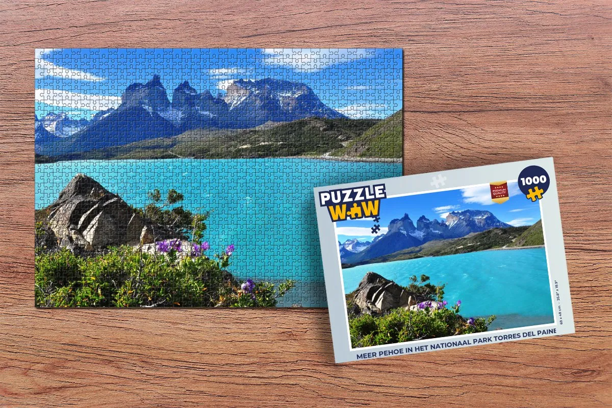 PuzzleWow Torres del Paine Legpuzzel 1000 Stuks - Multicolor