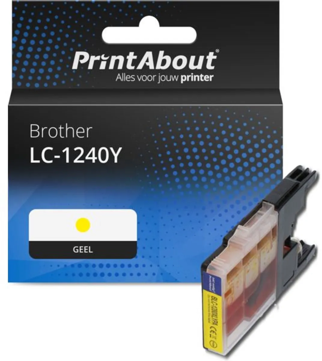 PrintAbout LC-1240Y Inktcartridge Geel