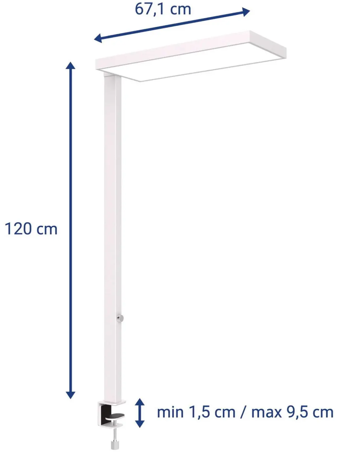 MAUL Vloerlamp MAULjura LED 16W 121cm - Wit - afbeelding 5 van 6