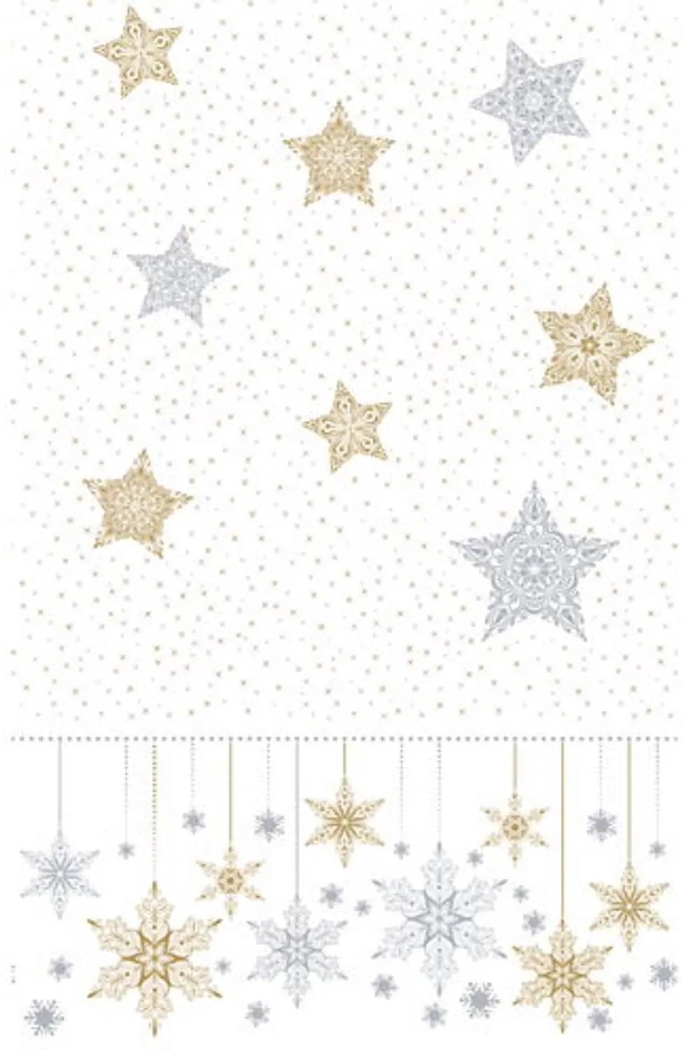 Duni Tafelkleed Snowstars 138x280cm