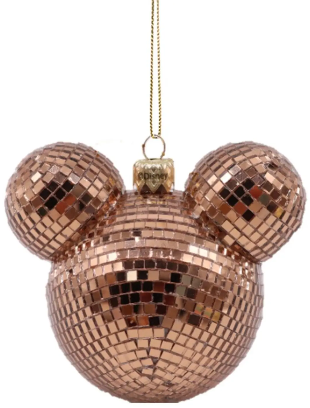 Disney Kerstbal Mickey Mouse Disco 8,5cm Koper