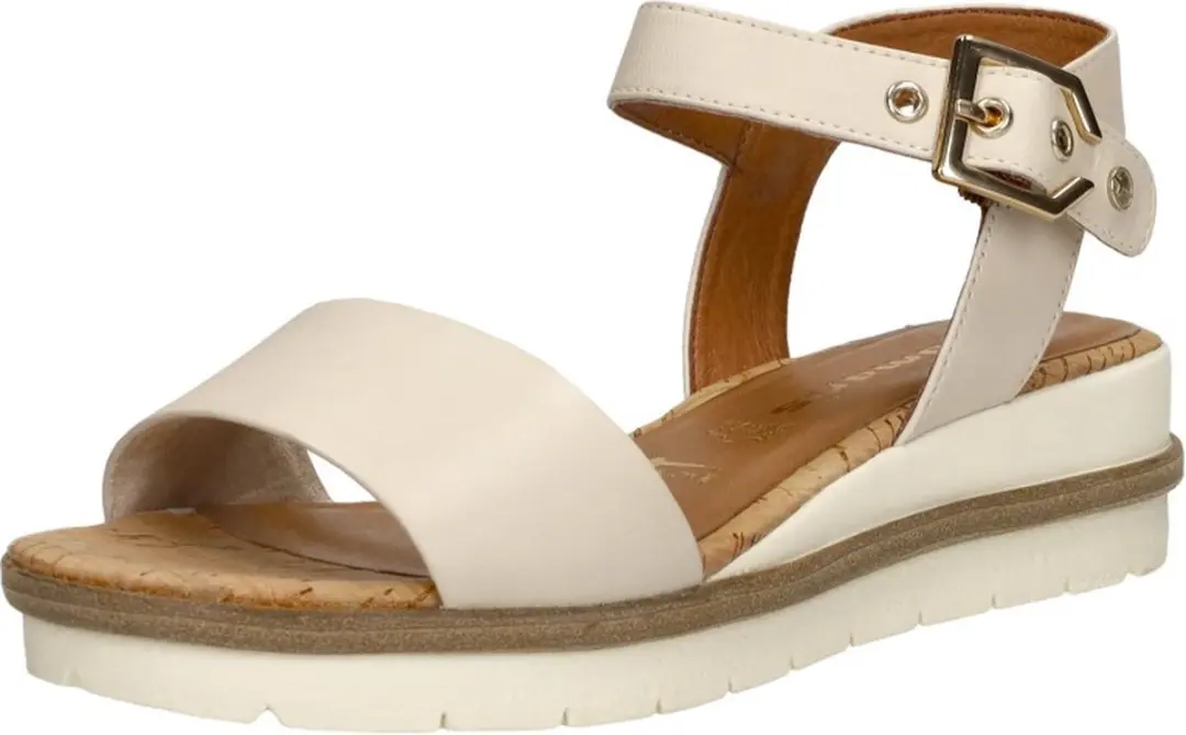 Tamaris Plat Sandalen 39 - Gebroken wit - afbeelding 3 van 6
