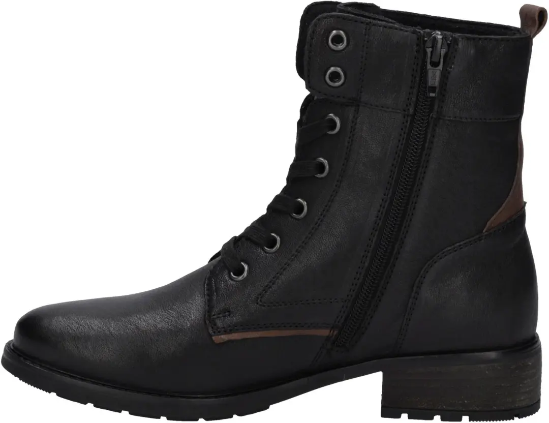 Josef Seibel Kate 07 Dames Veterboot 38 - Zwart/Combi - afbeelding 3 van 6