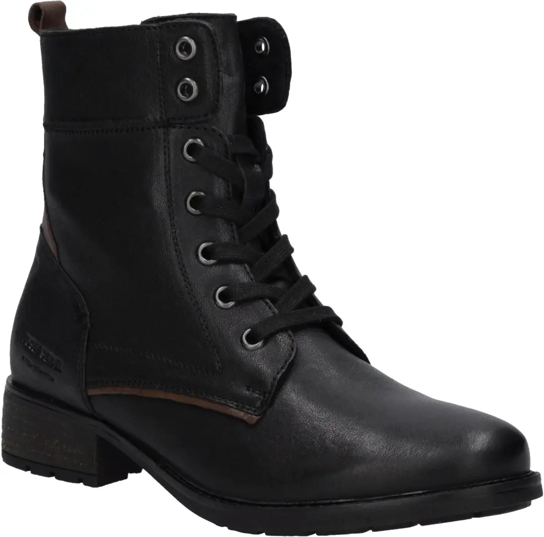Josef Seibel Kate 07 Dames Veterboot 38 - Zwart/Combi - afbeelding 5 van 6