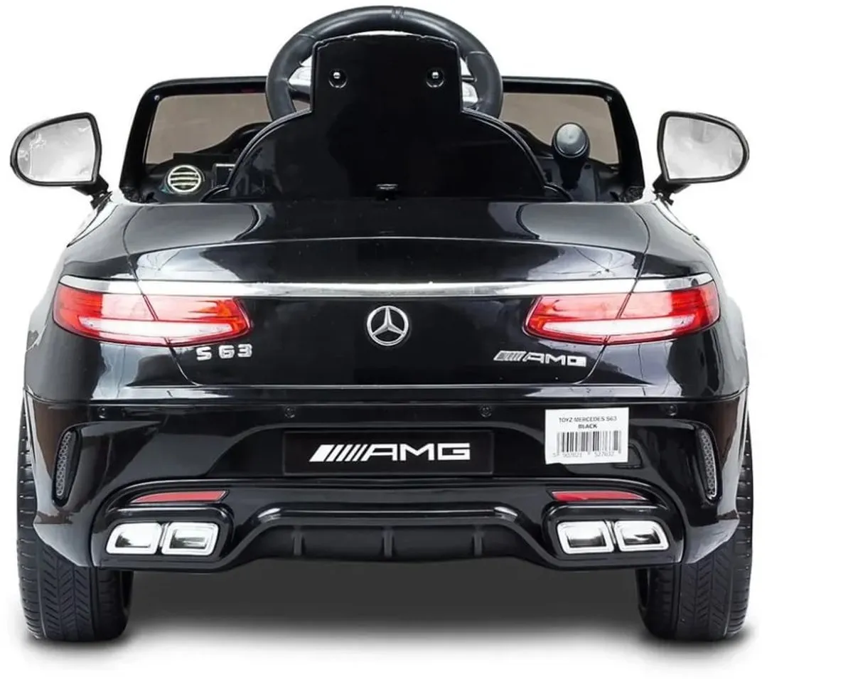 Mercedes S63 AMG Elektrische Kinderauto - Zwart - afbeelding 6 van 6