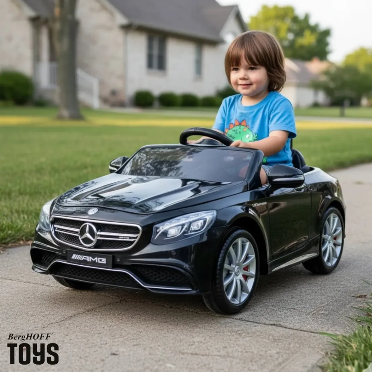 Mercedes S63 AMG Elektrische Kinderauto - Zwart
