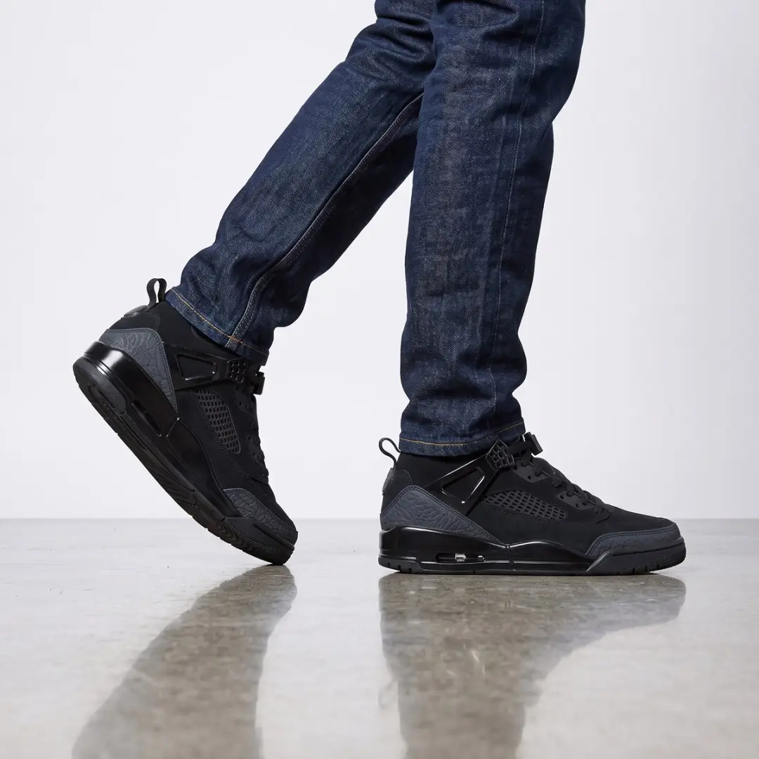 Jordan Spizike Low Heren Sneakers Zwart - afbeelding 2 van 6