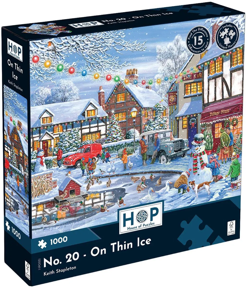 House Of Puzzles On Thin Ice Legpuzzel 1000 Stuks - HP0551 - Multicolor