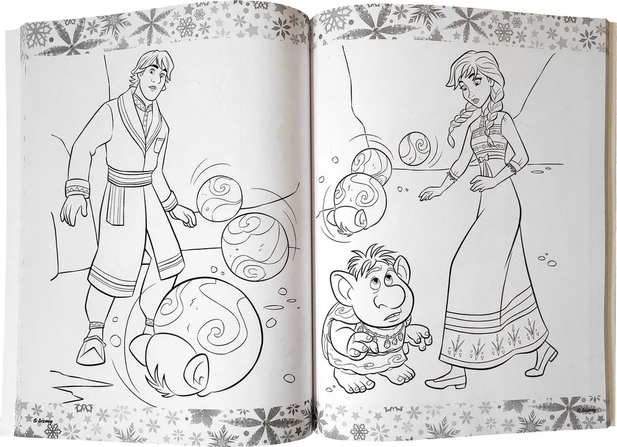 Disney Frozen Elsa Kleurboek - 125 Platen + Stickers - Blauw