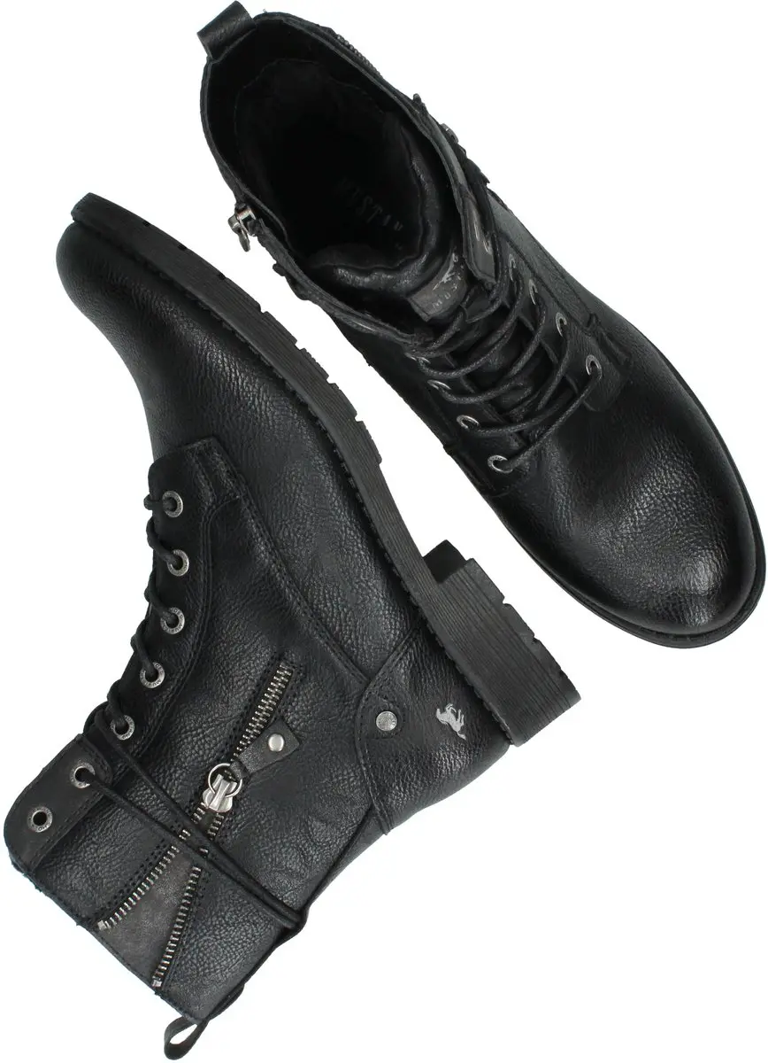 Mustang Veterboots Dames - Zwart 38 - afbeelding 3 van 4