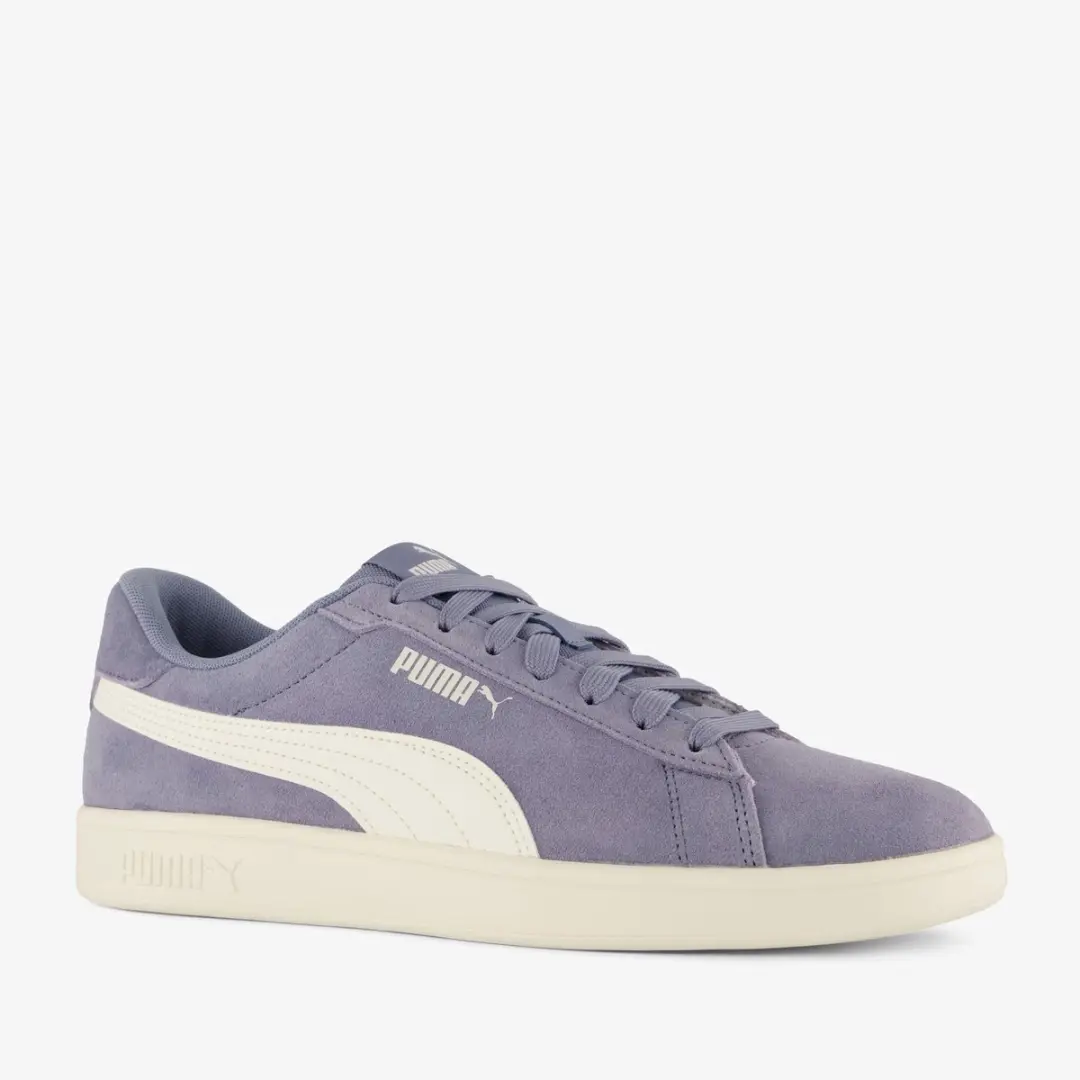 Puma Smash suede heren sneakers grijs blauw