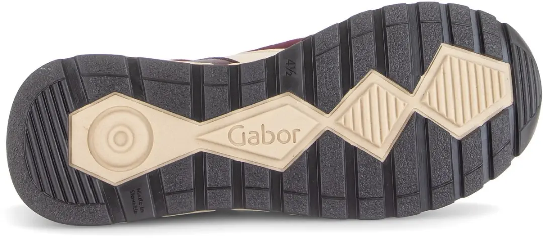 Gabor 102410 Sneakers - Bordeauxrood Suede - Maat 38.5 - afbeelding 5 van 6