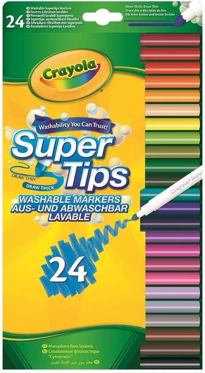 Crayola Viltstiften Superpunt - 24 Kleuren
