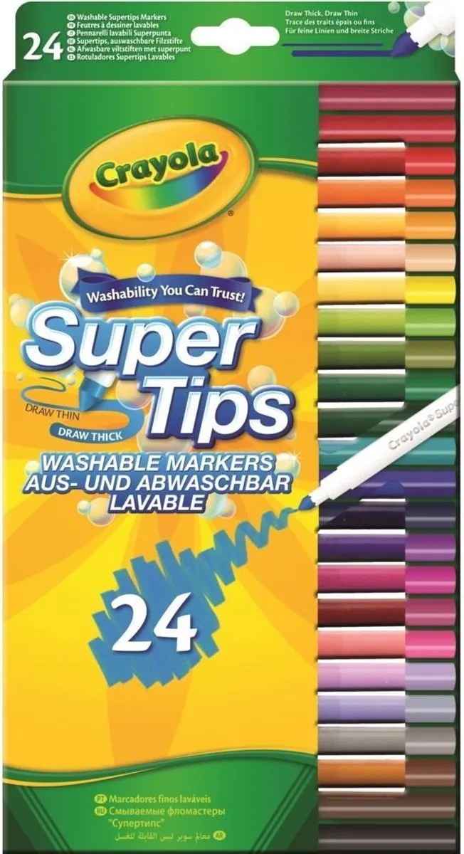 Crayola Viltstiften Superpunt - 24 Kleuren