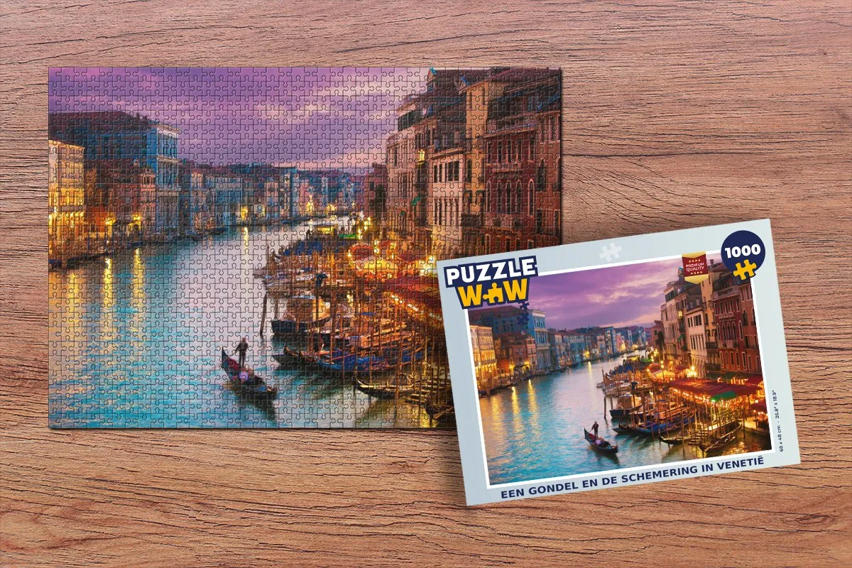 PuzzleWow Italië Architectuur Legpuzzel 1000 Stuks - Multicolor