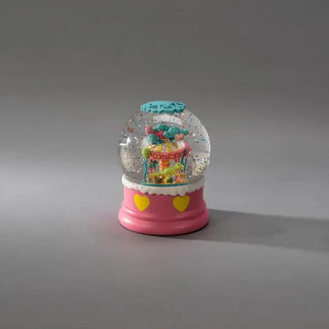 Konstsmide LED Sneeuwlantaarn Dino Roze - 12,5x16,5cm - afbeelding 6 van 6