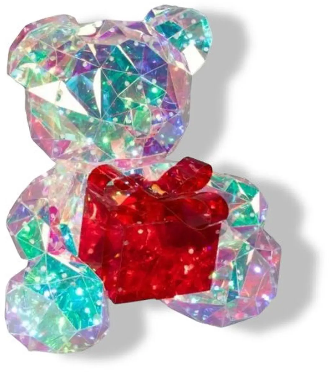 Konstsmide LED 3D Teddybeer - Iriserend - Wit licht - afbeelding 4 van 6