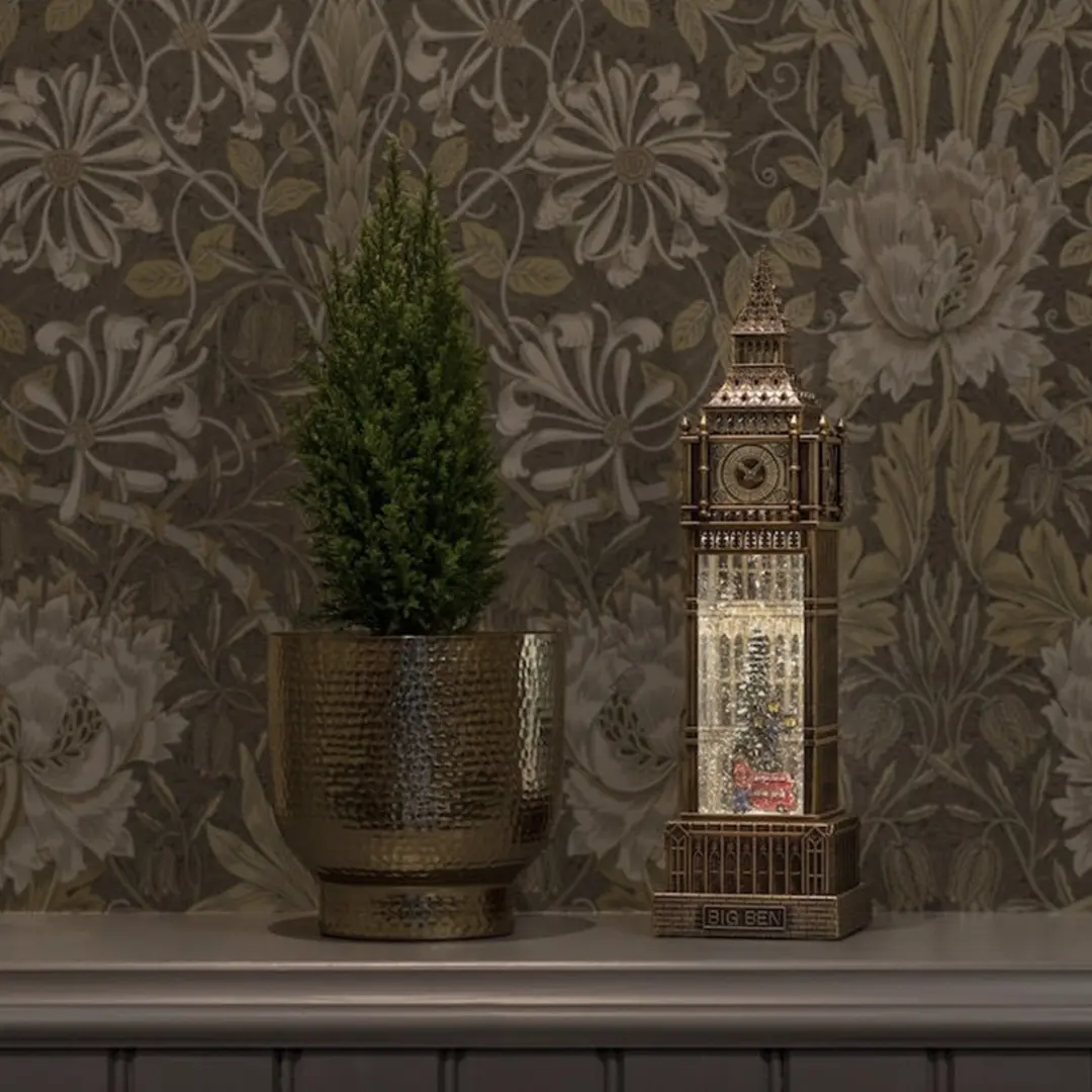 Konstsmide Big Ben Kerstlantaarn 38cm - USB & Batterij - Timer - afbeelding 2 van 6