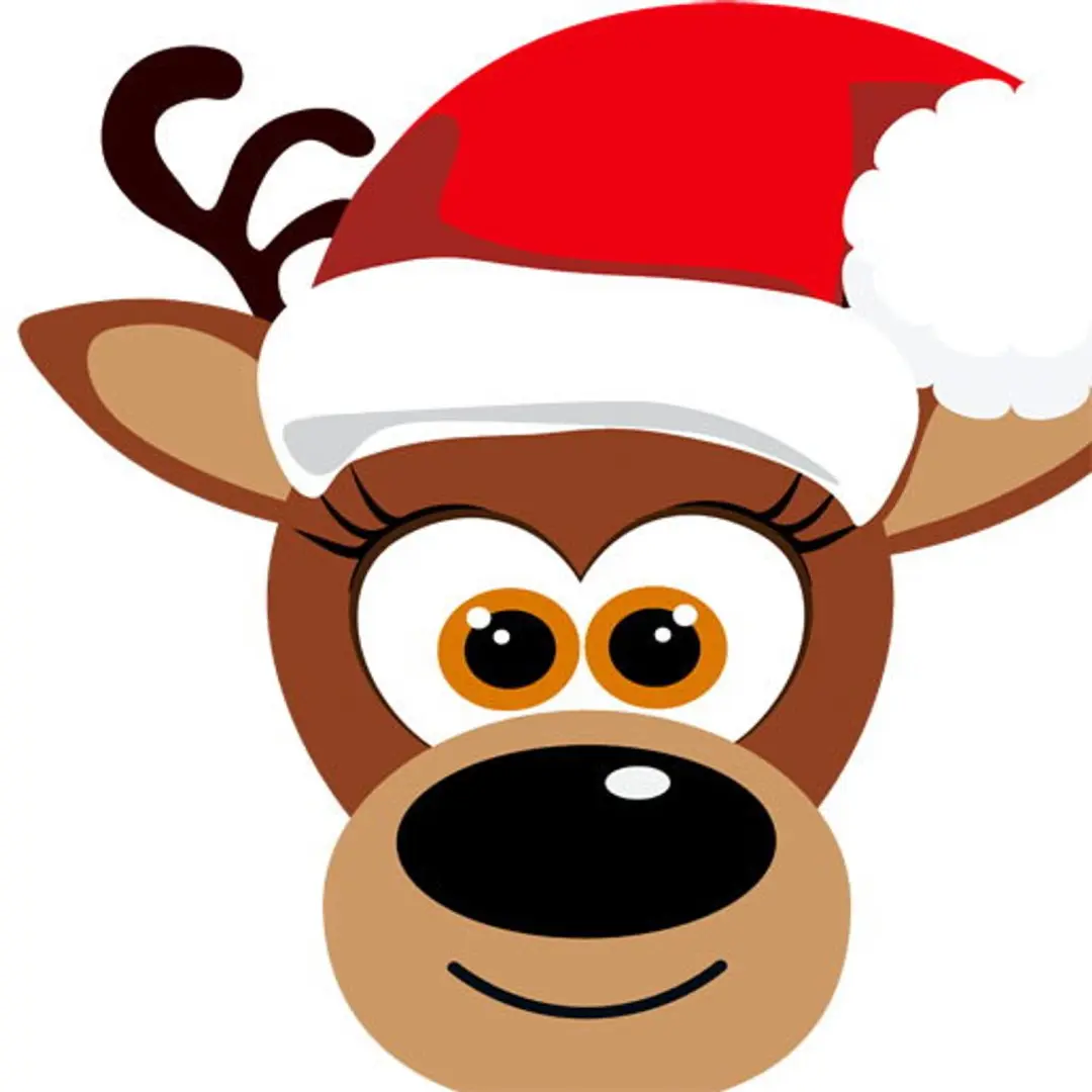 Servet l33b33 cm sil.reindeer smiley Duni