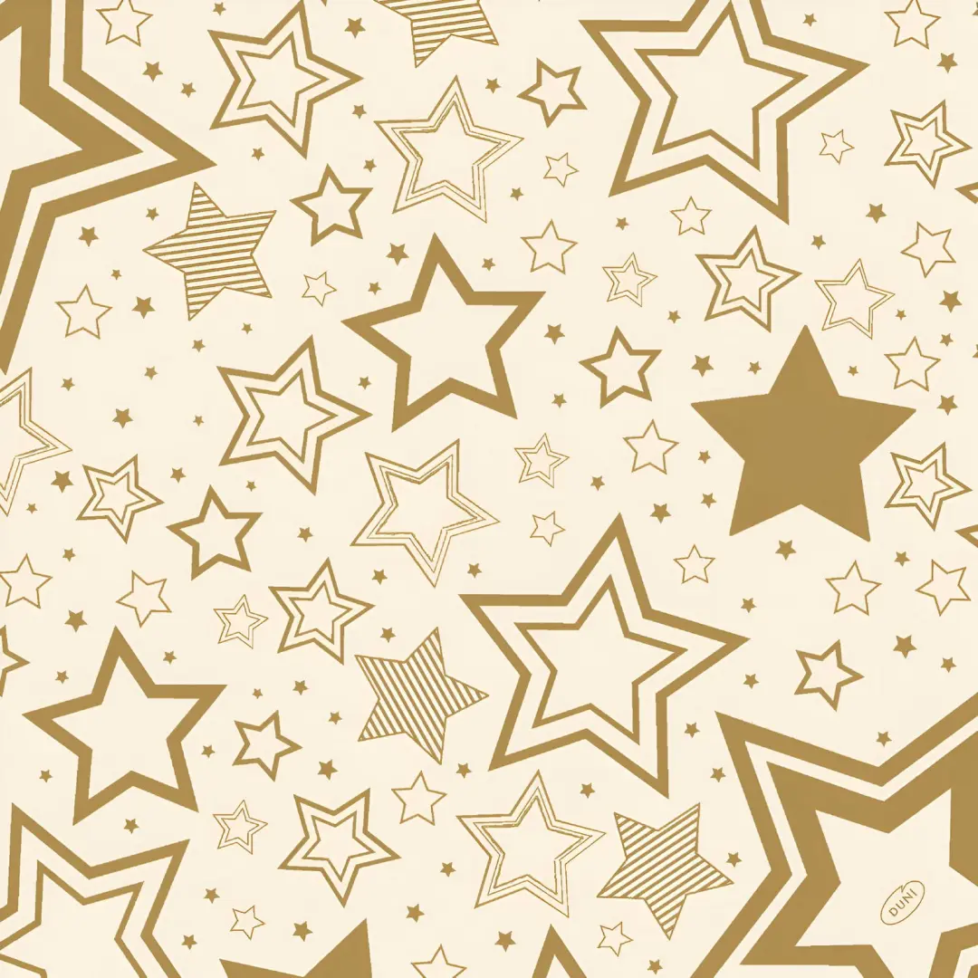 Servet l40b40 holiday star cream 12st Duni