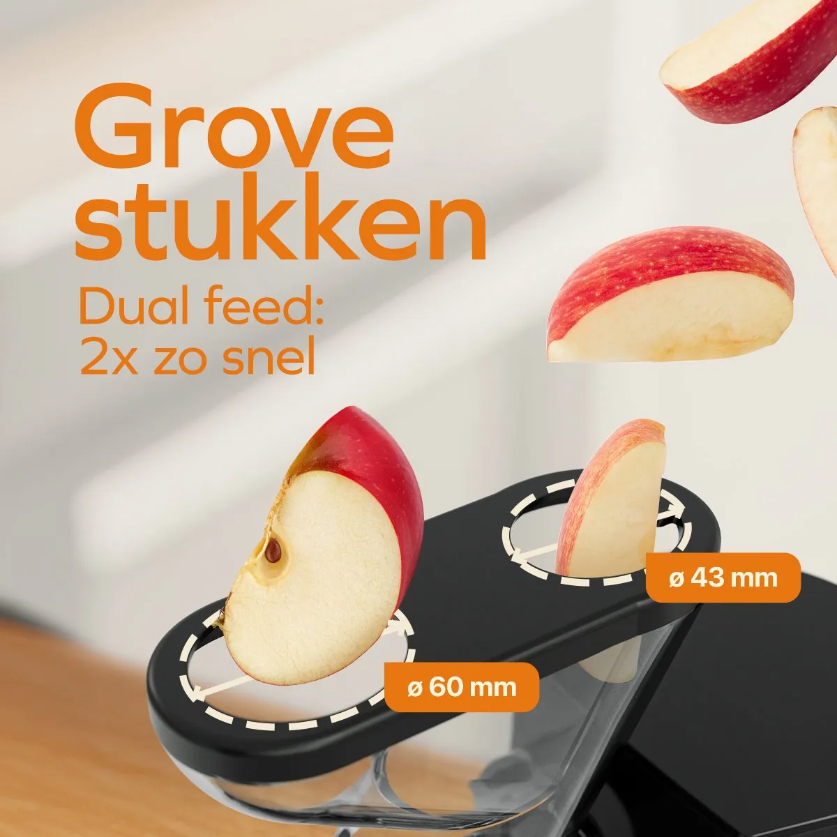KitchenBrothers KB1004129 Slowjuicer - 400ml - Zwart