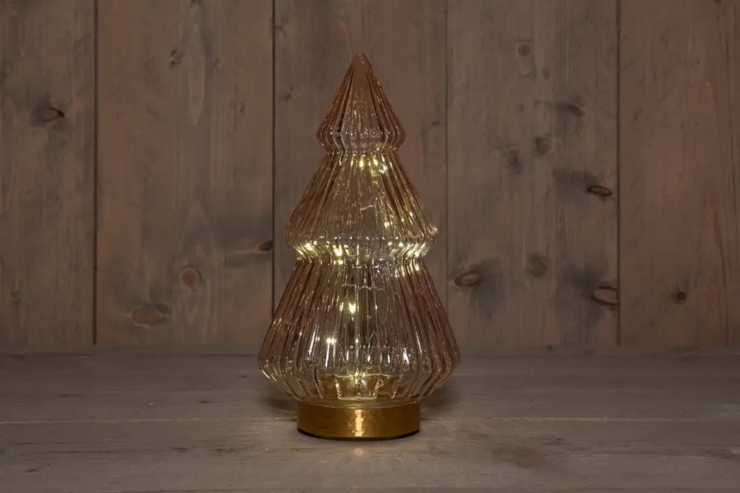 Anna's Collection B.O.T. Tree Glass Kerstverlichting 15x28,5cm