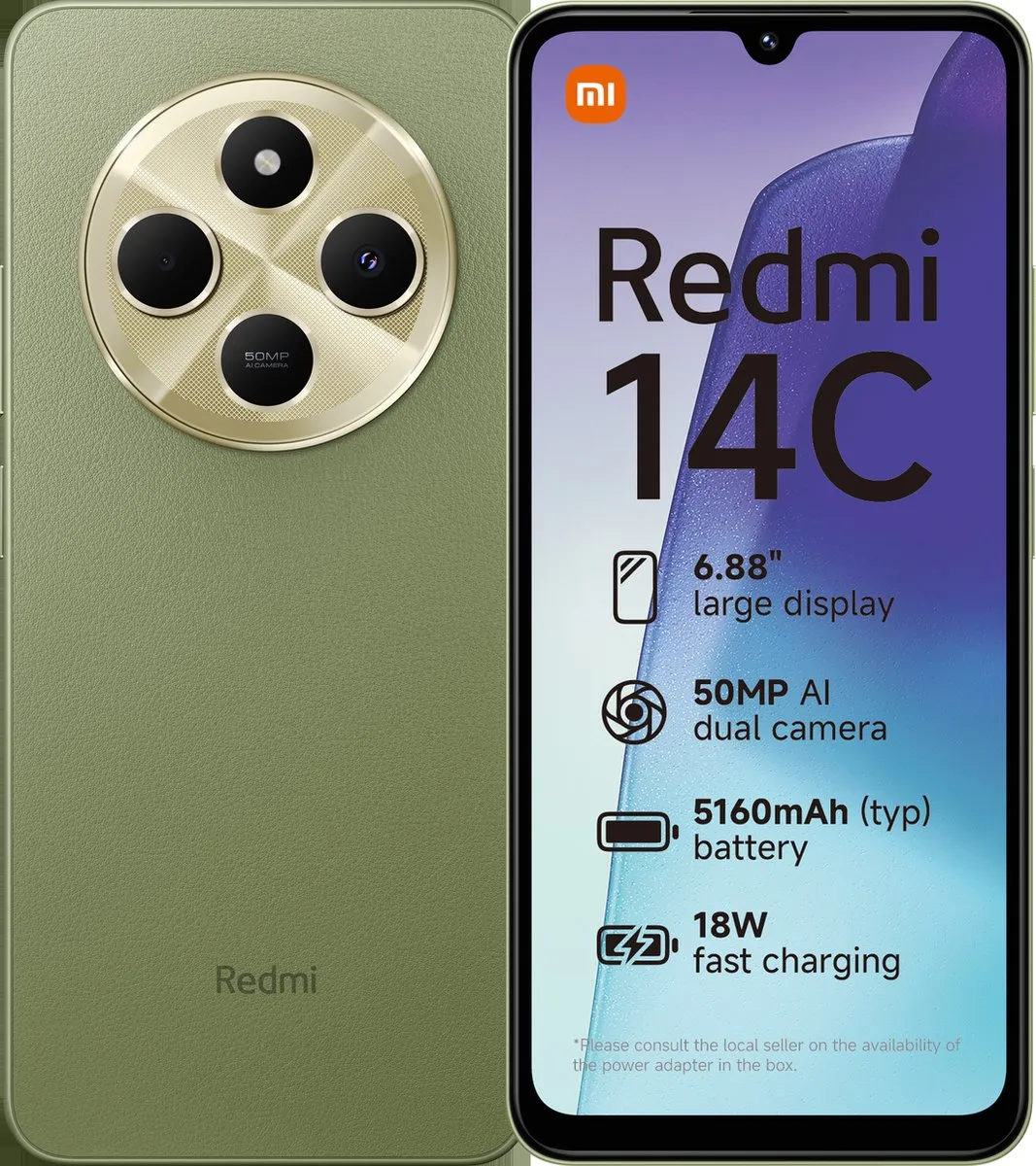 Xiaomi Redmi 14C 128GB - Sage Groen