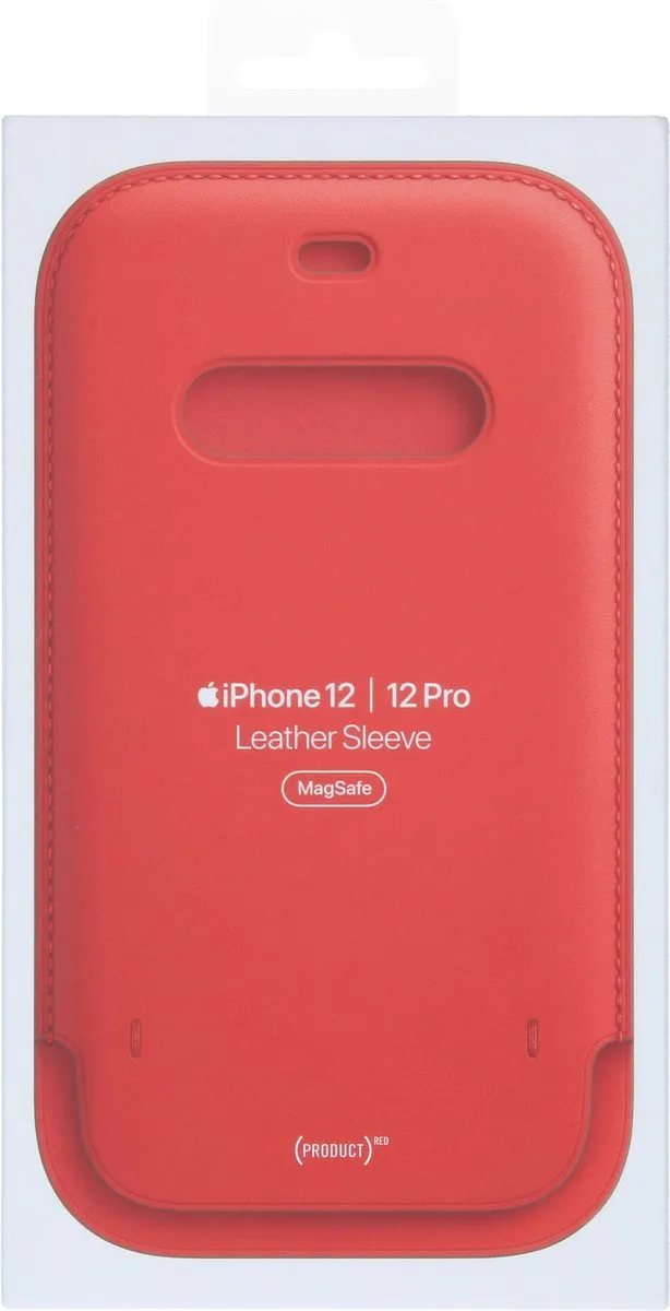 Apple Leren Hoesje MagSafe iPhone 12/Pro - Scarlet Red - MHYE3ZM/A - afbeelding 6 van 6