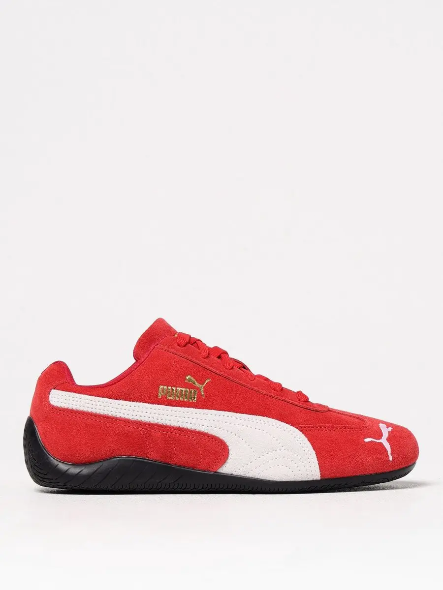 Suede Leather Lace-Up Driving Inspired Motorsport Shoes Wo Sneakers